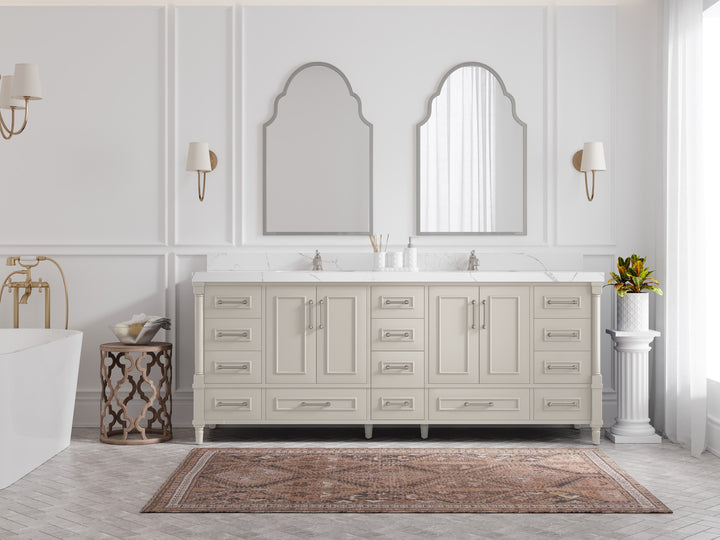 Aberdeen 84 in. W x 22 in. D Double Sink Bathroom Vanity - photo 4