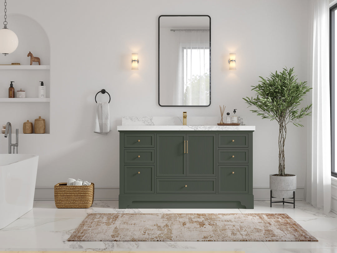Alys 60 in. W x 22 in. D Single Sink Bathroom Vanity