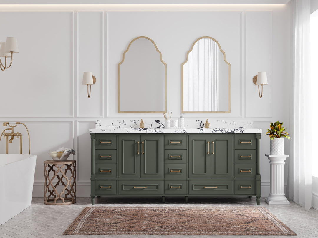 Aberdeen 80 in. W x 22 in. D Double Sink Bathroom Vanity