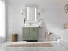 Malibu 36 in. W x 22 in. D with Center Sink Bathroom Vanity - photo 4