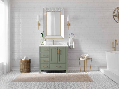 Malibu 36 in. W x 22 in. D with Center Sink Bathroom Vanity