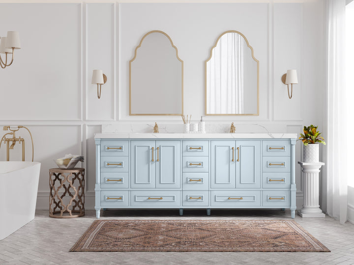Aberdeen 84 in. W x 22 in. D Double Sink Bathroom Vanity - photo 4