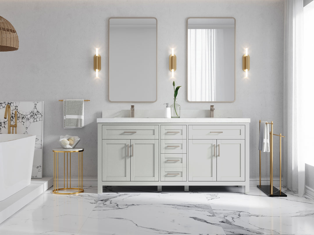 Cambridge 72 in. W x 22 in. D Double Sink Bathroom Vanity