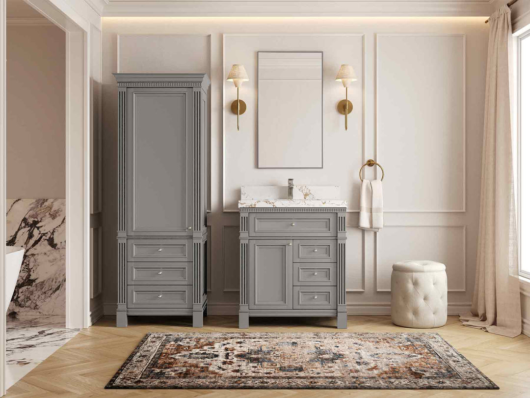 Paris 30 in. W x 22 in. D Single Sink Bathroom Vanity