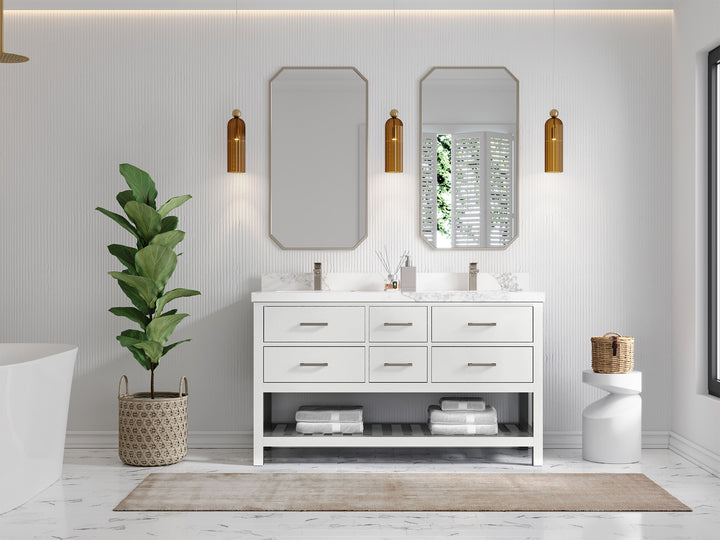 Parker 60 in. W x 22 in. D Double Sink Bathroom Vanity - photo 4