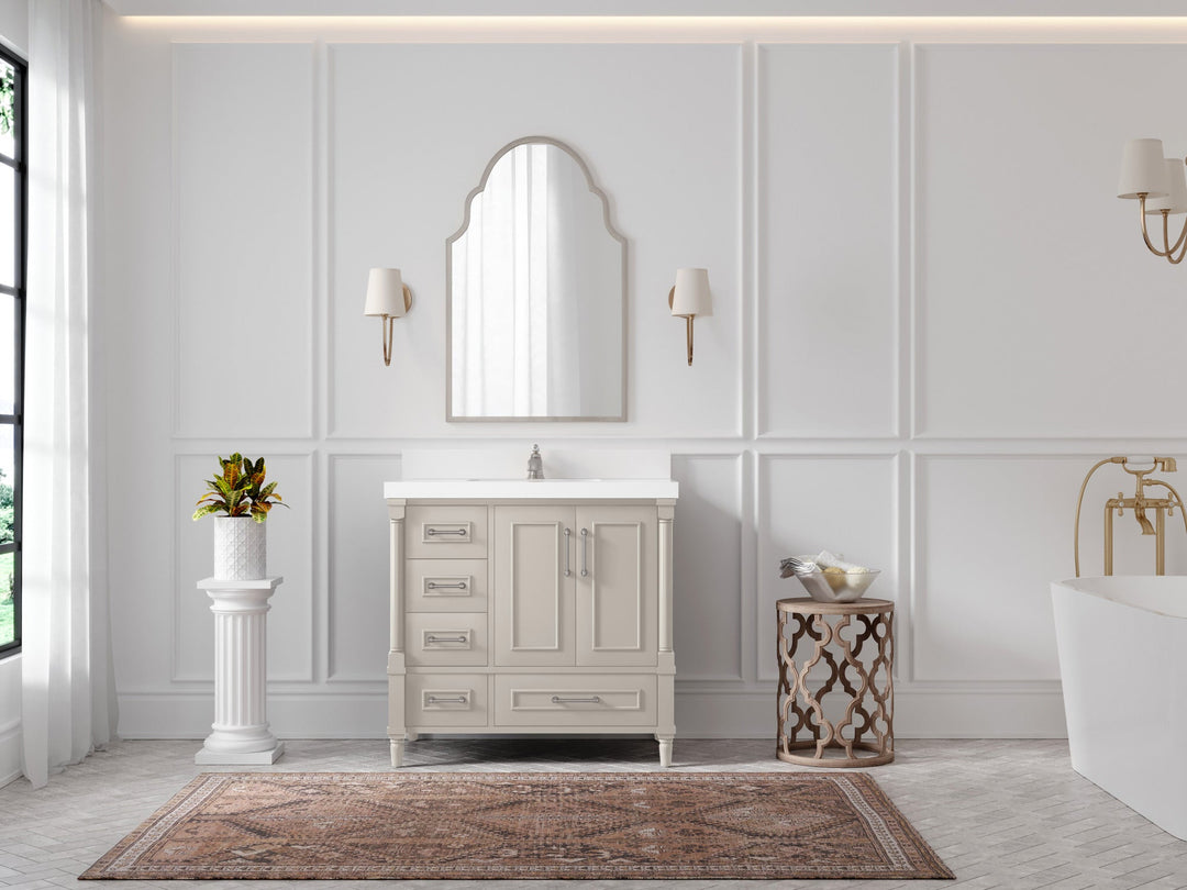 Aberdeen 36 in. W x 22 in. D Center Sink Bathroom vanity