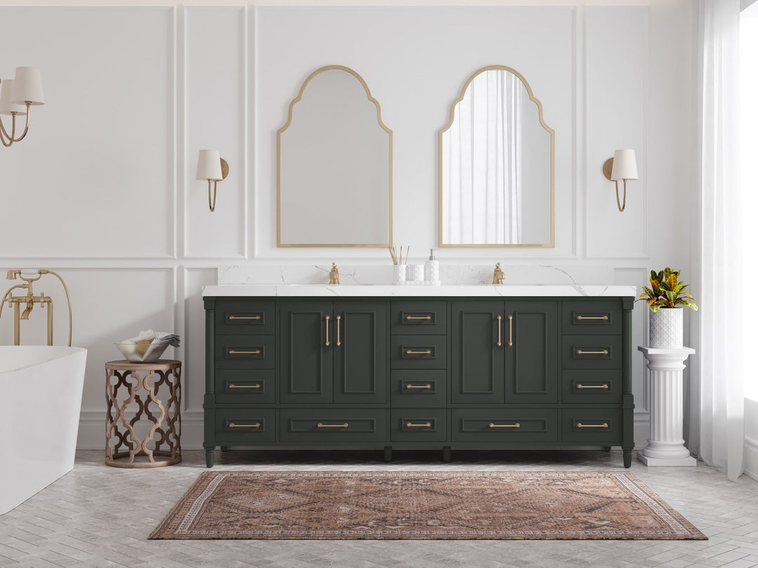 Aberdeen 84 in. W x 22 in. D Double Sink Bathroom Vanity