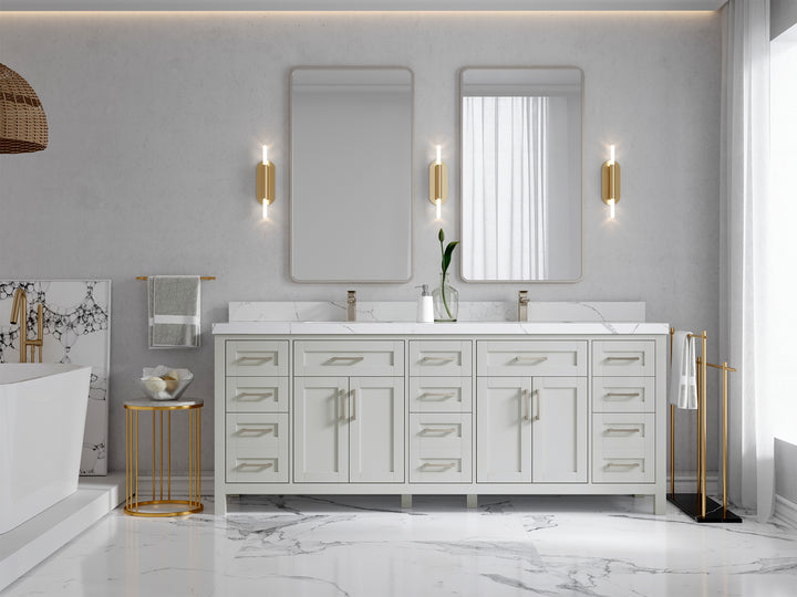 Cambridge 84 in. W x 22 in. D Double Sink Bathroom Vanity - photo 4
