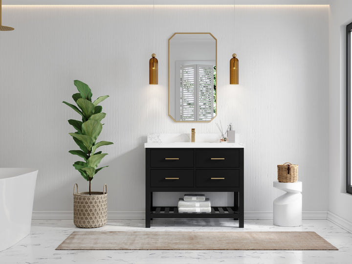 Parker 42 in. W x 22 in. D Single Sink Bathroom Vanity - photo 4