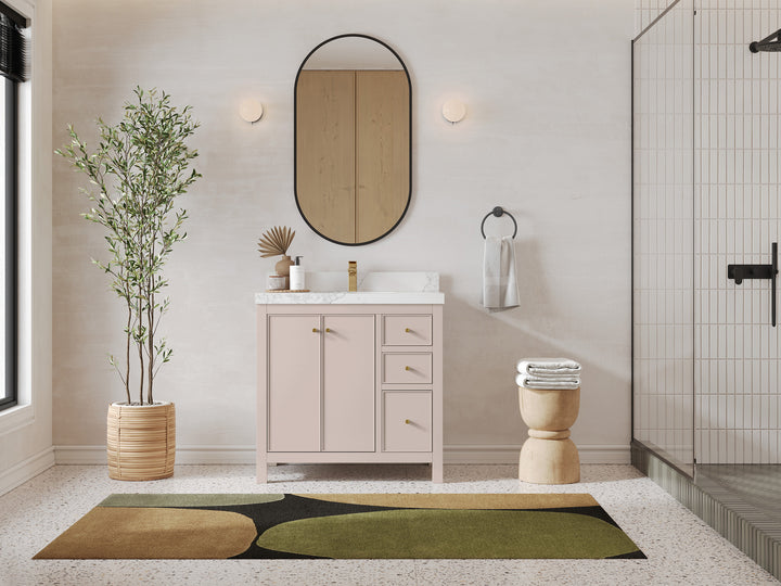 Chicago 36 in. W x 22 in. D Center Sink Bathroom Vanity - photo 4