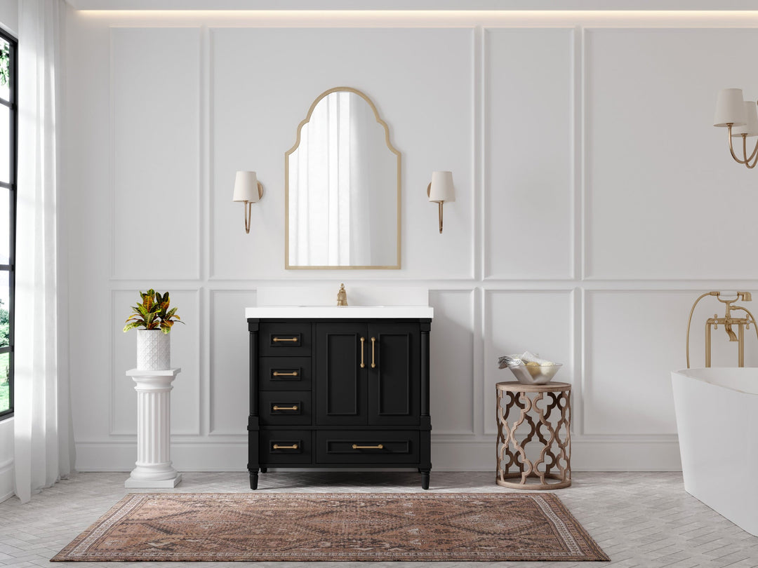 Aberdeen 36 in. W x 22 in. D Center Sink Bathroom vanity