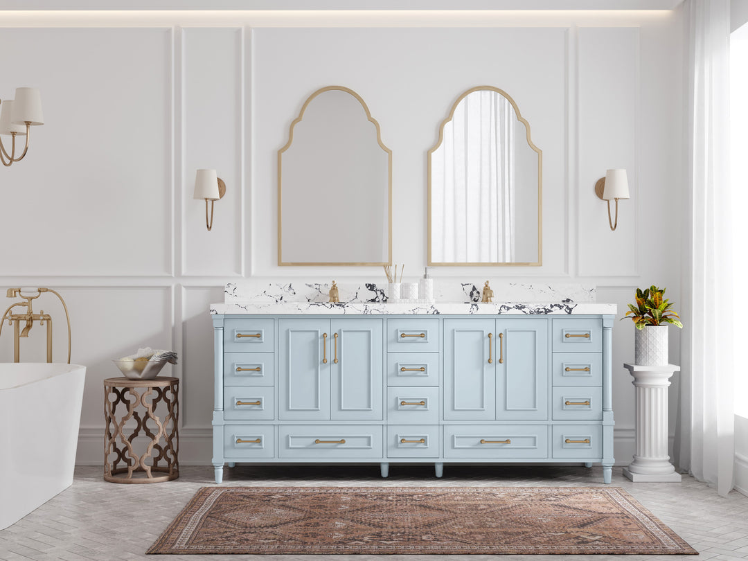 Aberdeen 80 in. W x 22 in. D Double Sink Bathroom Vanity