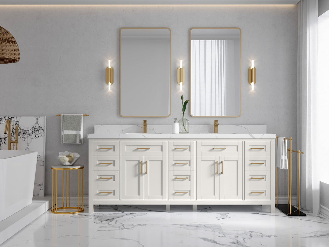 Cambridge 84 in. W x 22 in. D Double Sink Bathroom Vanity