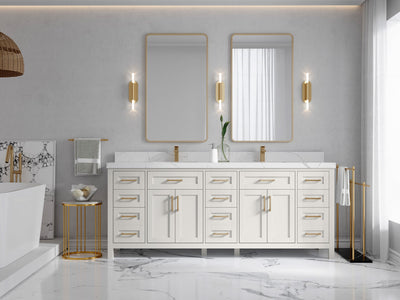 Cambridge 84 in. W x 22 in. D Double Sink Bathroom Vanity