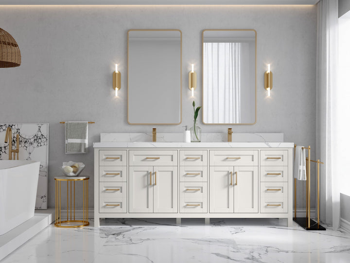 Cambridge 84 in. W x 22 in. D Double Sink Bathroom Vanity - photo 4