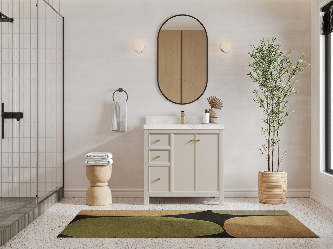 Chicago 36 in. W x 22 in. D Center Sink Bathroom Vanity
