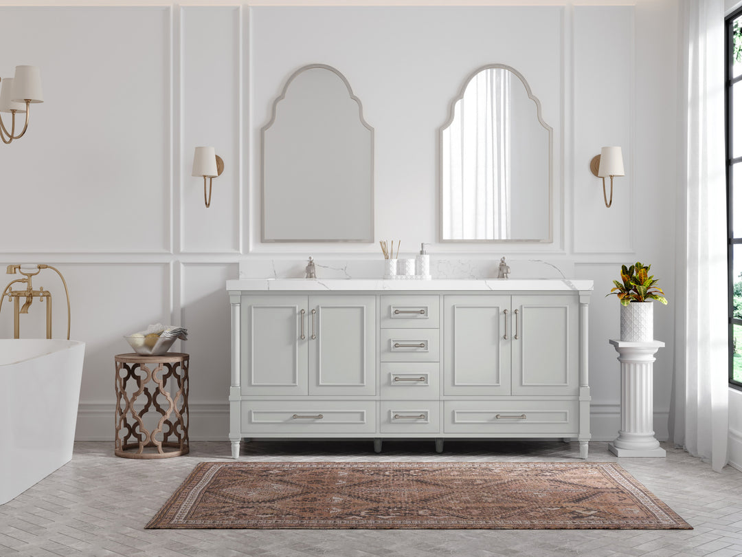 Aberdeen 72 in. W x 22 in. D Double Sink Bathroom Vanity