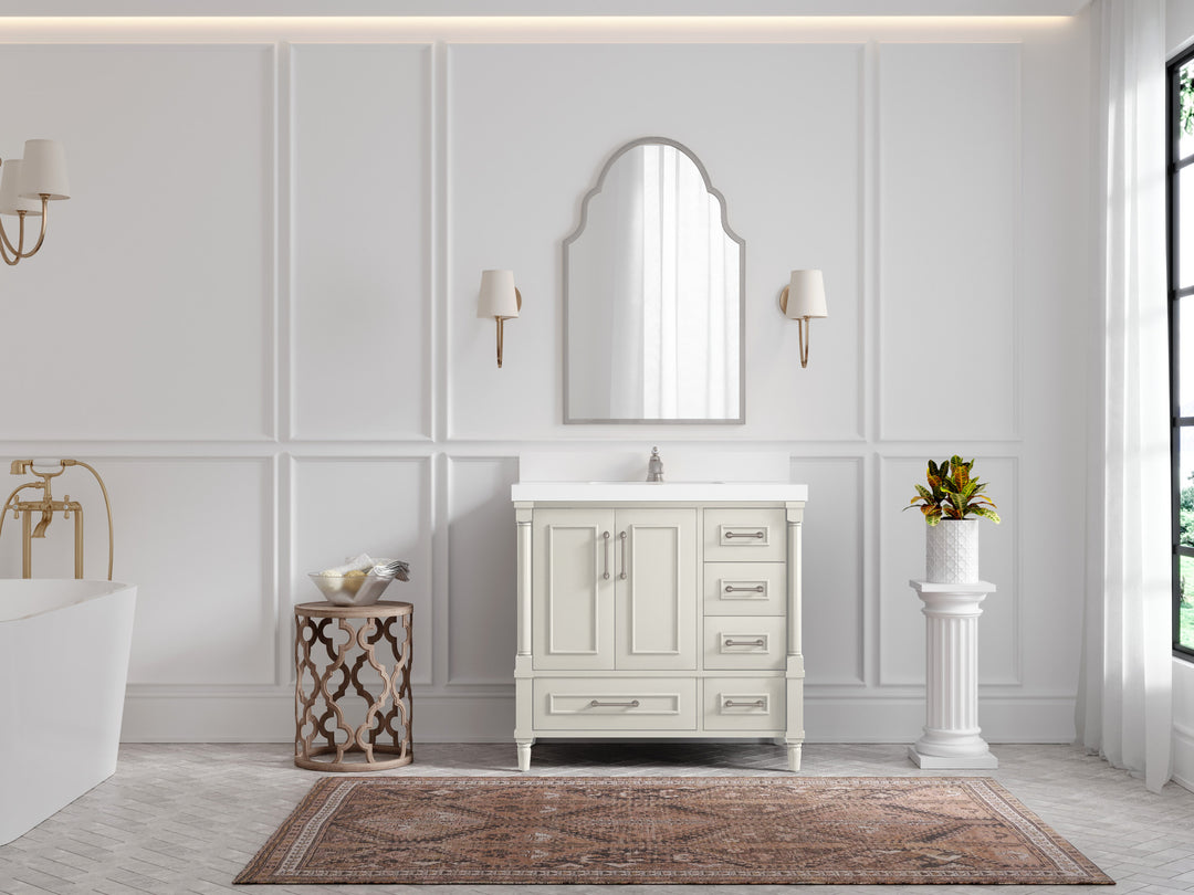 Aberdeen 36 in. W x 22 in. D Center Sink Bathroom Vanity