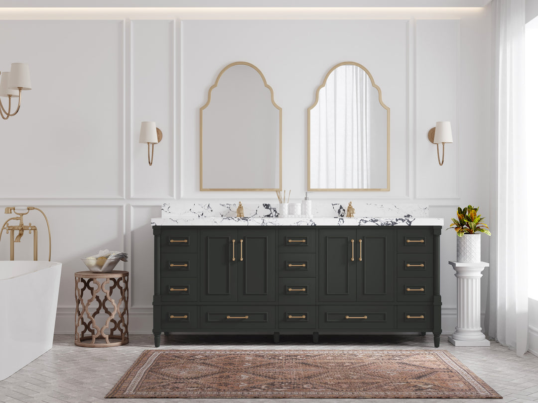 Aberdeen 80 in. W x 22 in. D Double Sink Bathroom Vanity