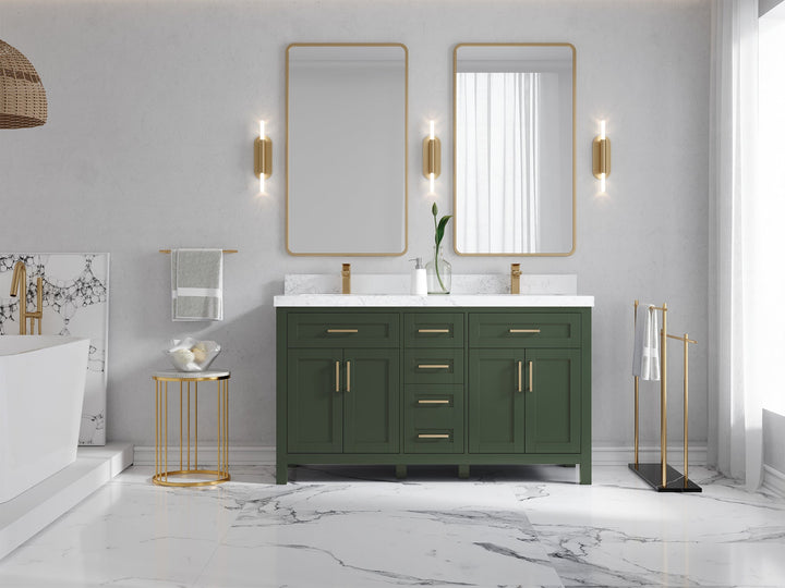 Cambridge 60 in. W x 22 in. D Double Sink Bathroom Vanity - photo 4