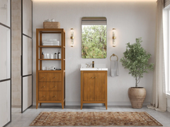 Atlanta Teak Wood 24 in. W x 22 in. D Single Sink Bathroom Vanity - photo 4