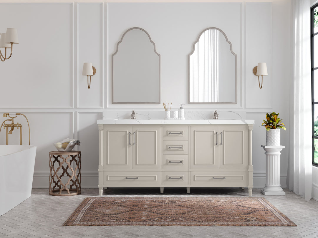 Aberdeen 72 in. W x 22 in. D Double Sink Bathroom Vanity