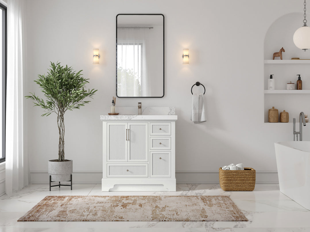 Alys 36 in. W x 22 in. D Center Sink Bathroom Vanity