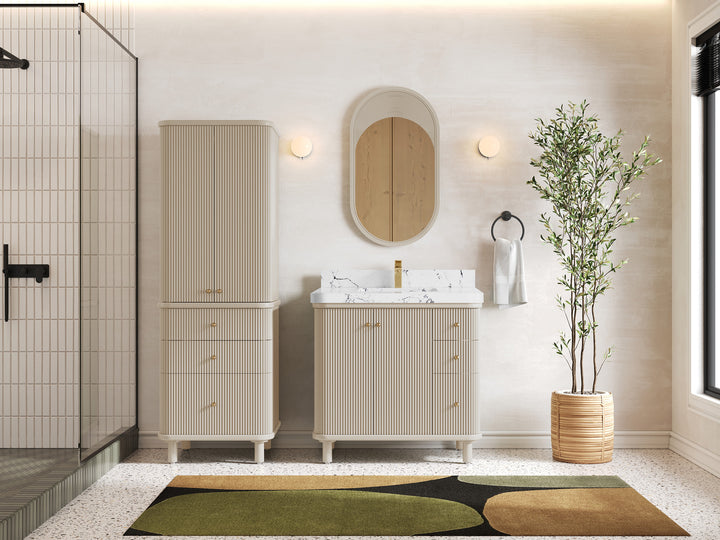 Miami Collection Bath Vanity - 36" W x 22" D with Center Sink - photo 4