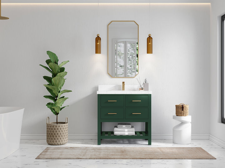 Parker 36 in. W x 22 in. D Single Sink Bathroom Vanity - photo 4