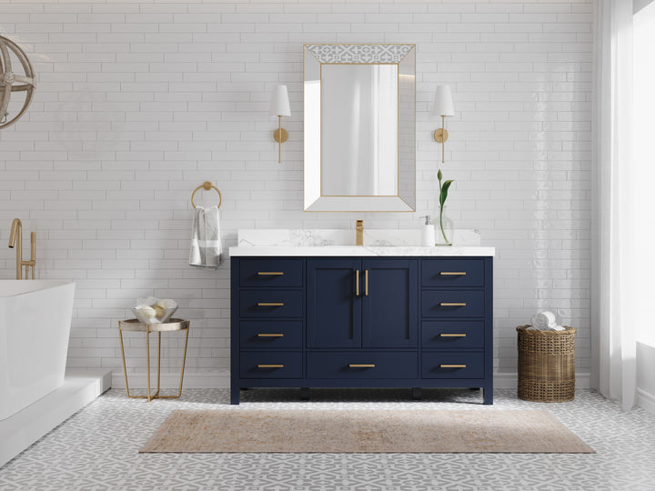 Malibu 60 in. W x 22 in. D Single Sink Bathroom Vanity - photo 4