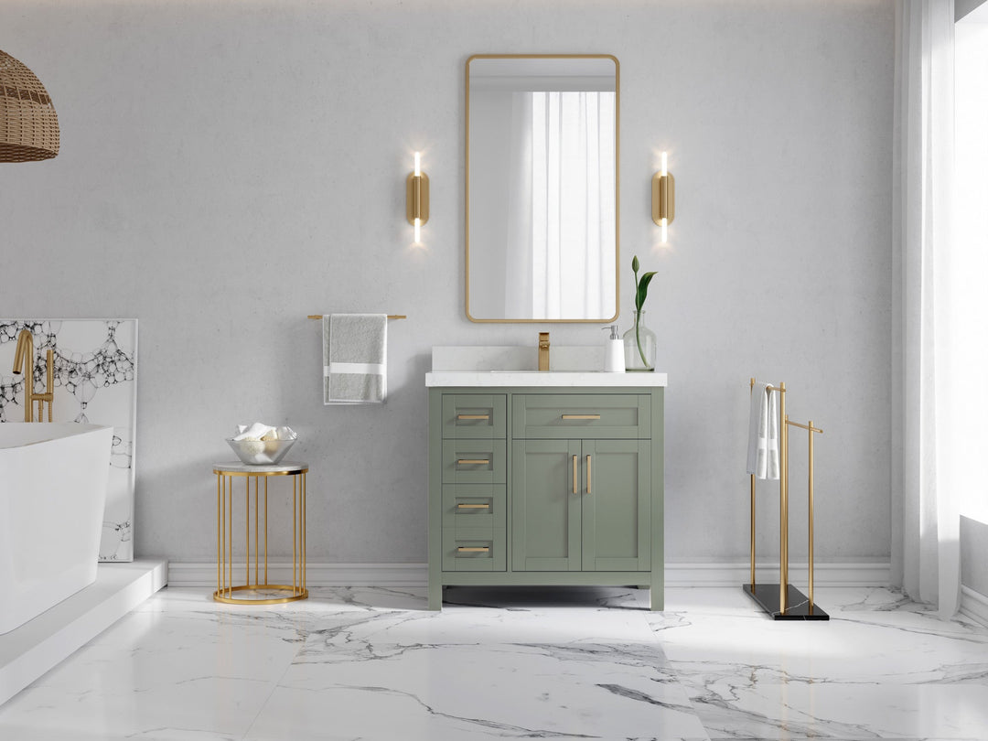 Cambridge 36 in. W x 22 in. D Single Center Sink Bathroom vanity