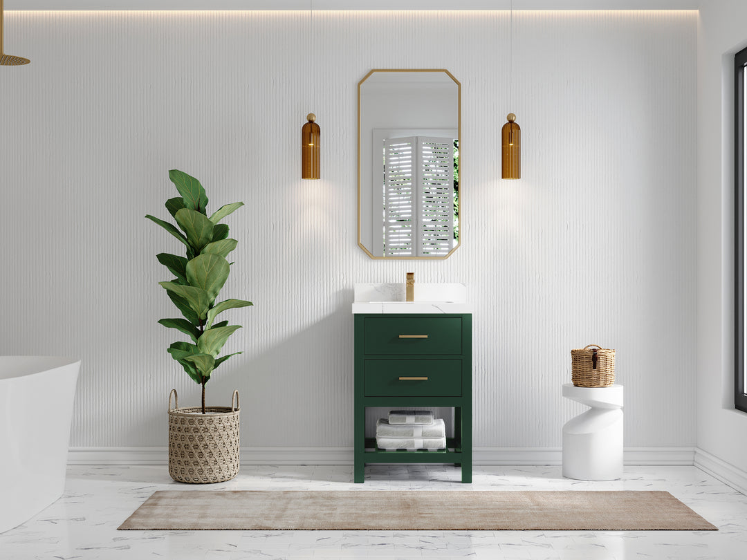 Parker 24 in. W x 22 in. D Single Sink Bathroom Vanity