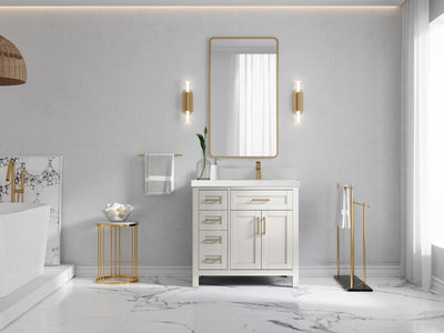 Cambridge 36 in. W x 22 in. D Right Offset Sink Bathroom Vanity