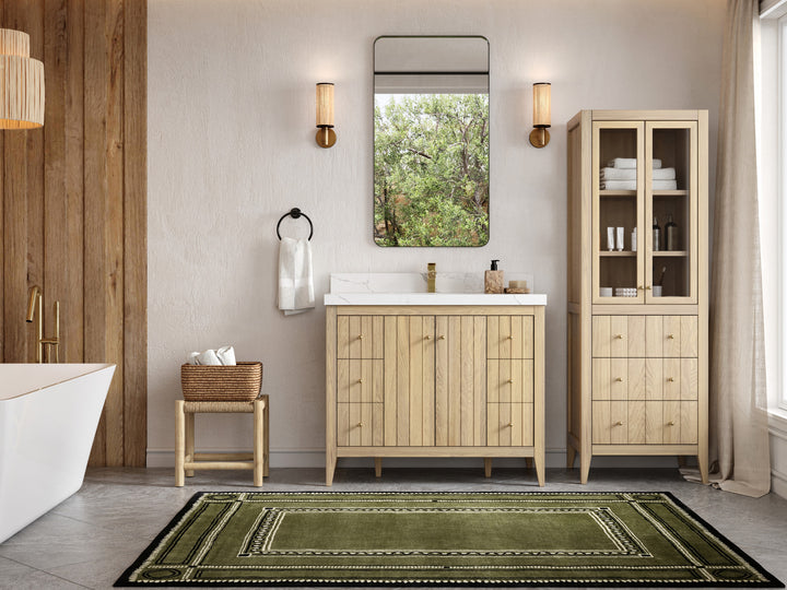 Atlanta White Oak 42 in. W x 22 in. D Single Sink Bathroom Vanity - photo 4