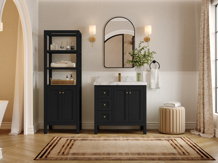 Nashville 36 in. W x 22 in. D Center Sink Bathroom Vanity - photo 4