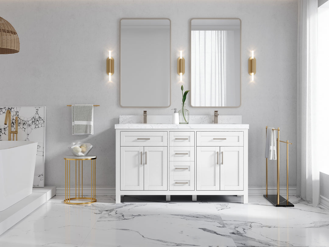 Cambridge 60 in. W x 22 in. D Double Sink Bathroom Vanity