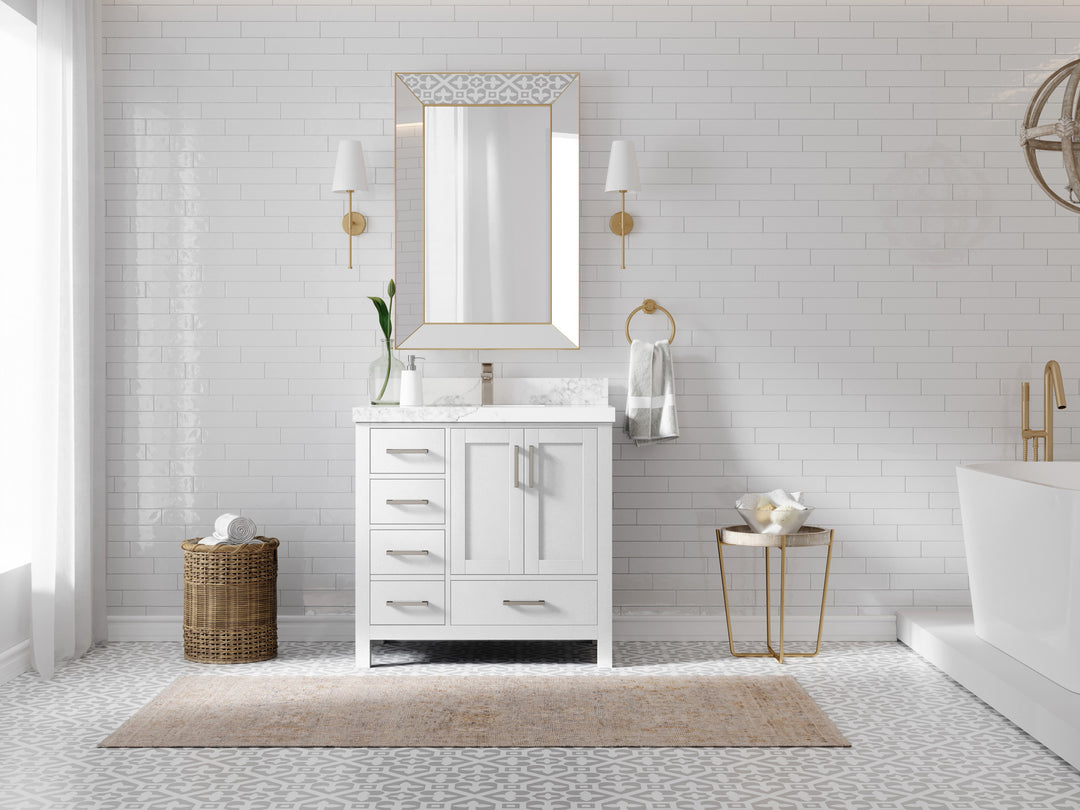 Malibu 60 in. W x 22 in. D Double Sink Bathroom Vanity