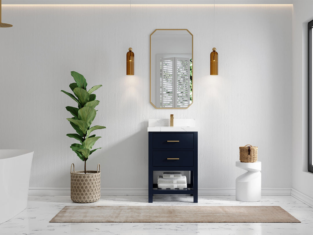 Parker 24 in. W x 22 in. D Single Sink Bathroom Vanity