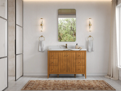Atlanta Teak Wood 48 in. W x 22 in. D Single Sink Bathroom Vanity - photo 4