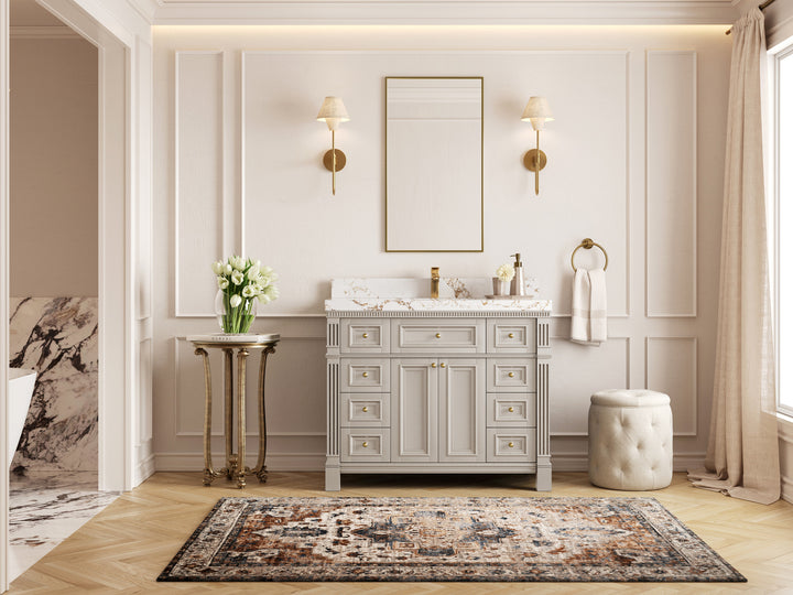 Paris 42 in. W x 22 in. D Single Sink Bathroom Vanity - photo 4