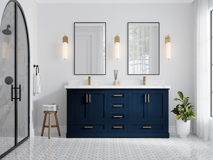 Boston 72 in. W x 22 in. D Double Sink Bathroom Vanity - photo 4