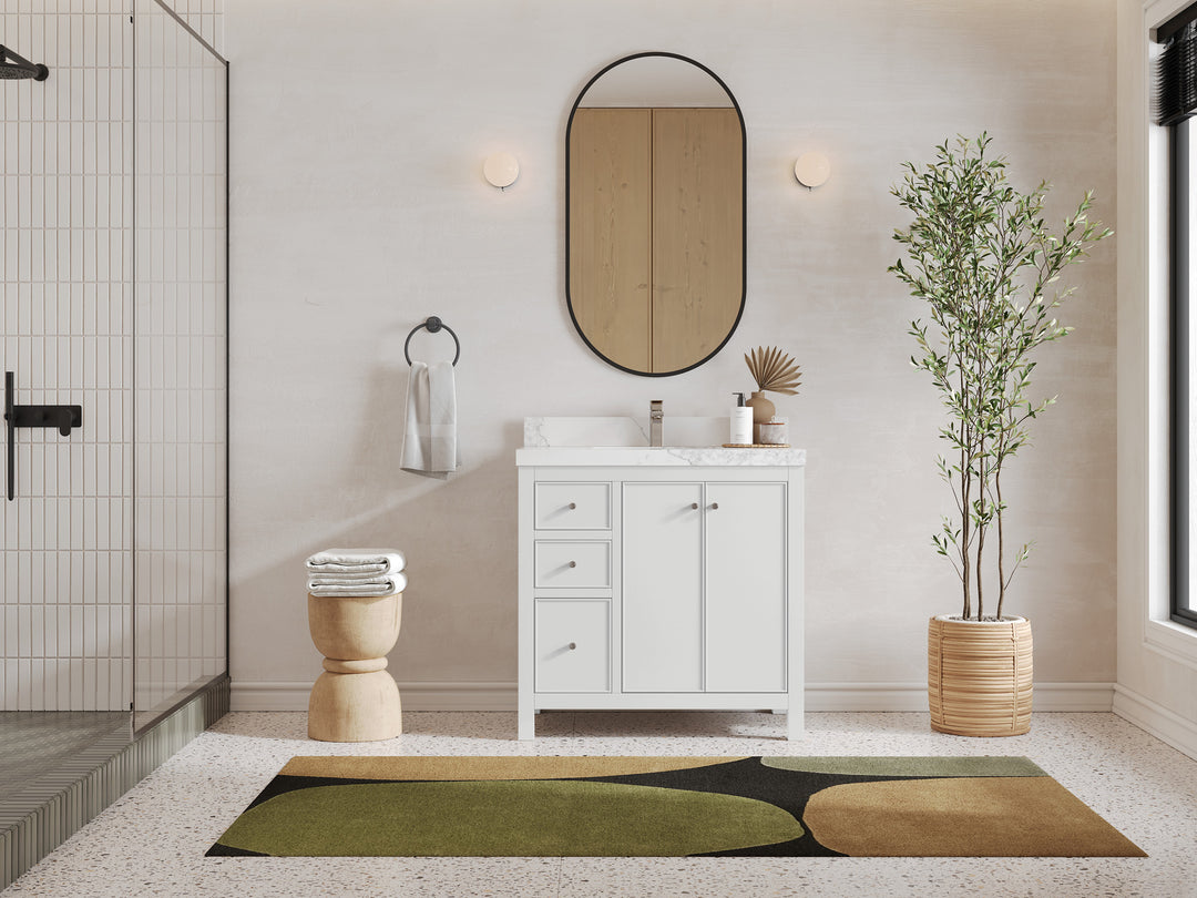 Chicago 36 in. W x 22 in. D Center Sink Bathroom Vanity