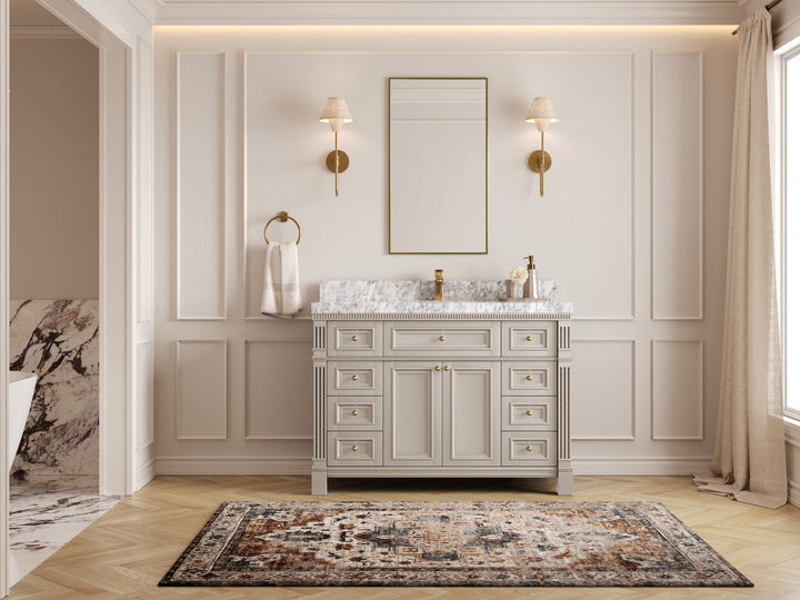 Paris 48 in. W x 22 in. D Single Sink Bathroom Vanity - photo 4