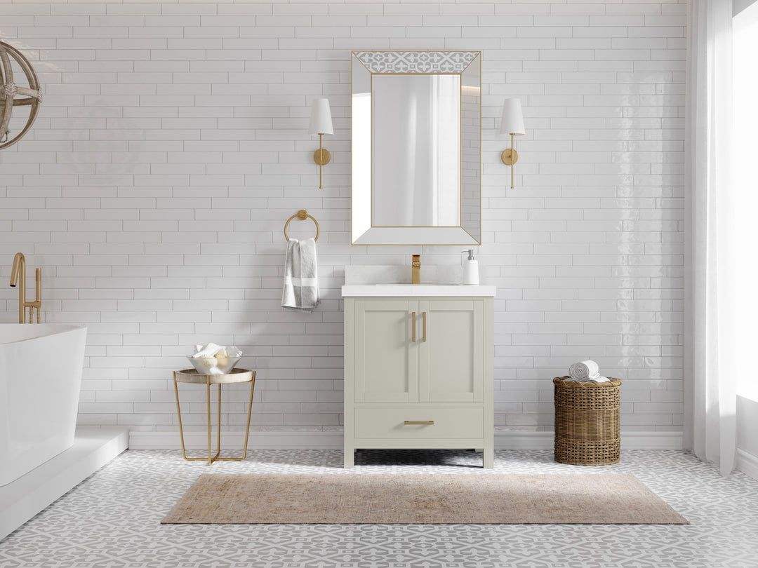 Malibu 30 in. W x 22 in. D Single Sink Bathroom Vanity