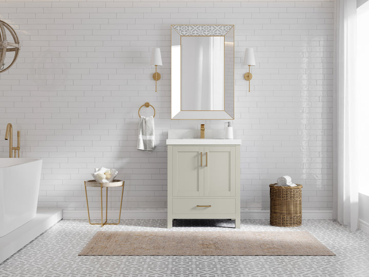 Malibu 30 in. W x 22 in. D Single Sink Bathroom Vanity - photo 4