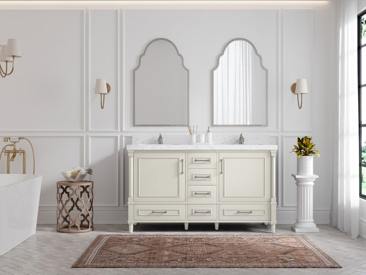 Aberdeen 60 in. W x 22 in. D Double Sink Bathroom Vanity - photo 4