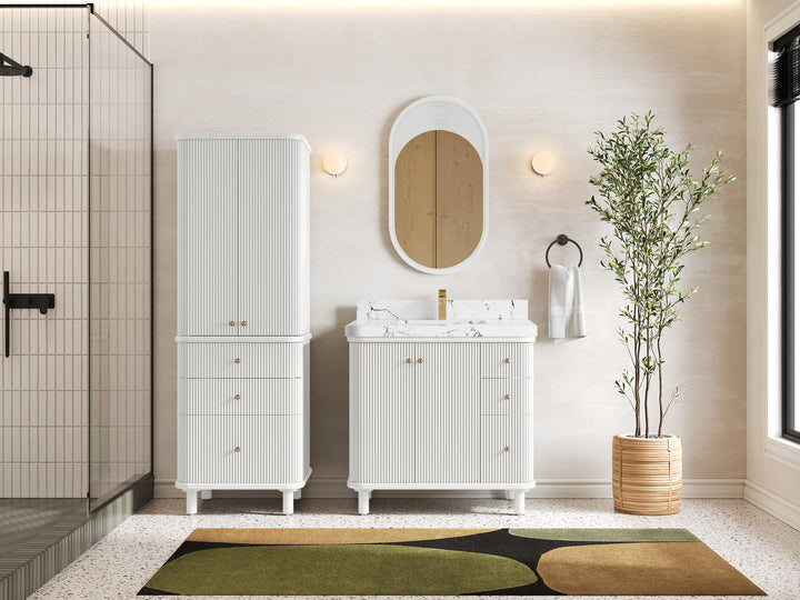 Miami Collection Bath Vanity - 36" W x 22" D with Center Sink - photo 4