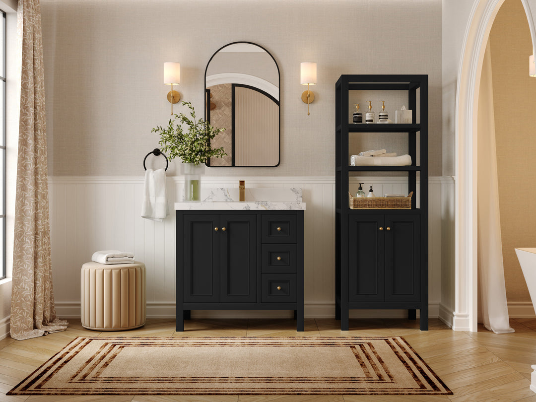 Nashville 36 in. W x 22 in. D Center Sink Bathroom Vanity