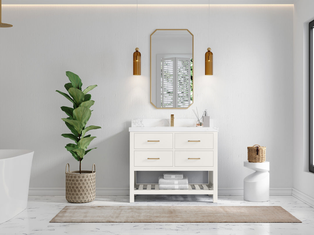 Parker 42 in. W x 22 in. D Single Sink Bathroom Vanity