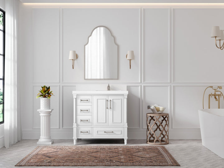 Aberdeen 36 in. W x 22 in. D Right Offset Sink Bathroom Vanity - photo 4